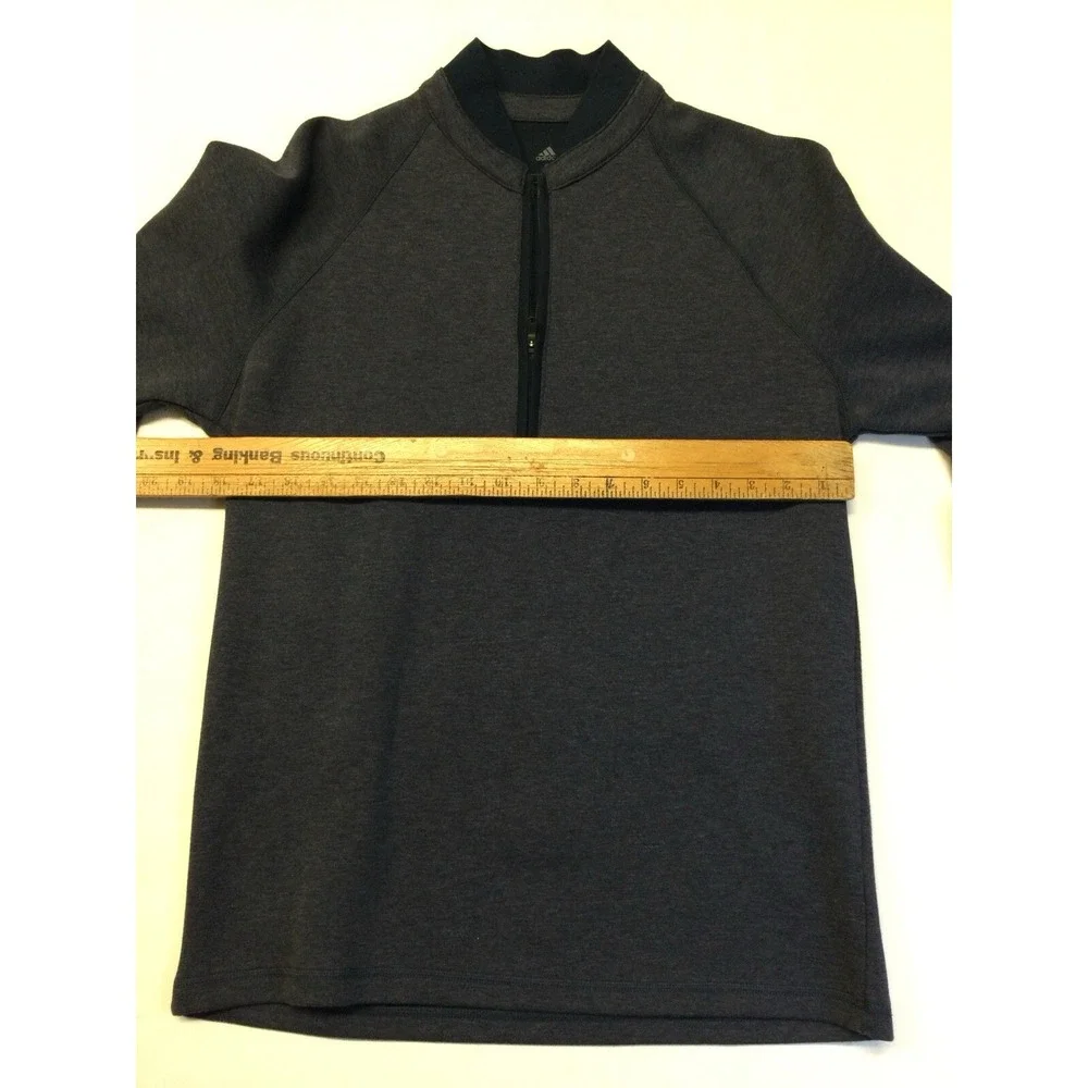 MEN'S ADIDAS CLUB 1/4 ZIP GOLF‎ Pullover SWEATER LEGEND BLUE  Size Small